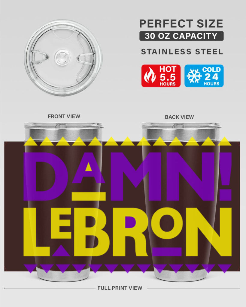 damn lebron 177#- black words phrases- Cotton Tank