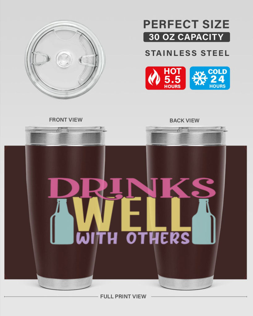 drinks well with others 129#- beer- Tumbler