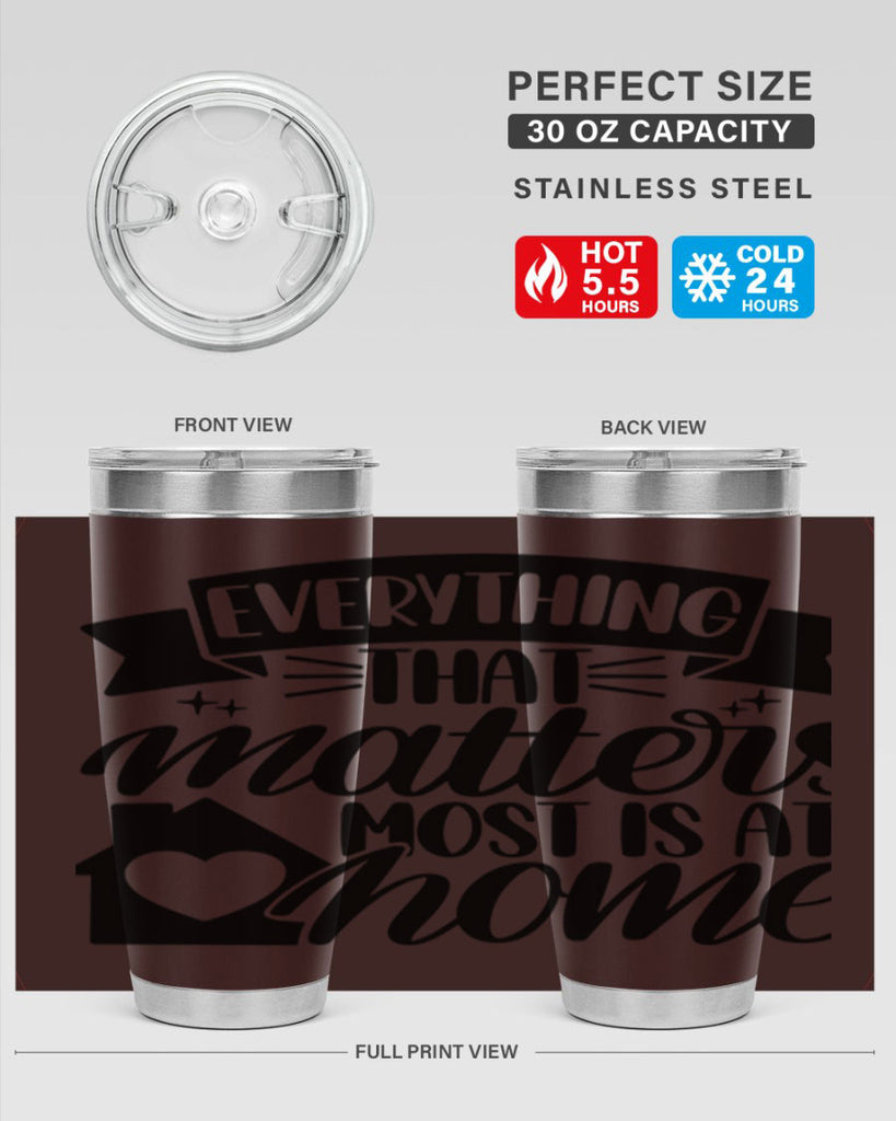 everything that matters most is at home 20#- home- Tumbler