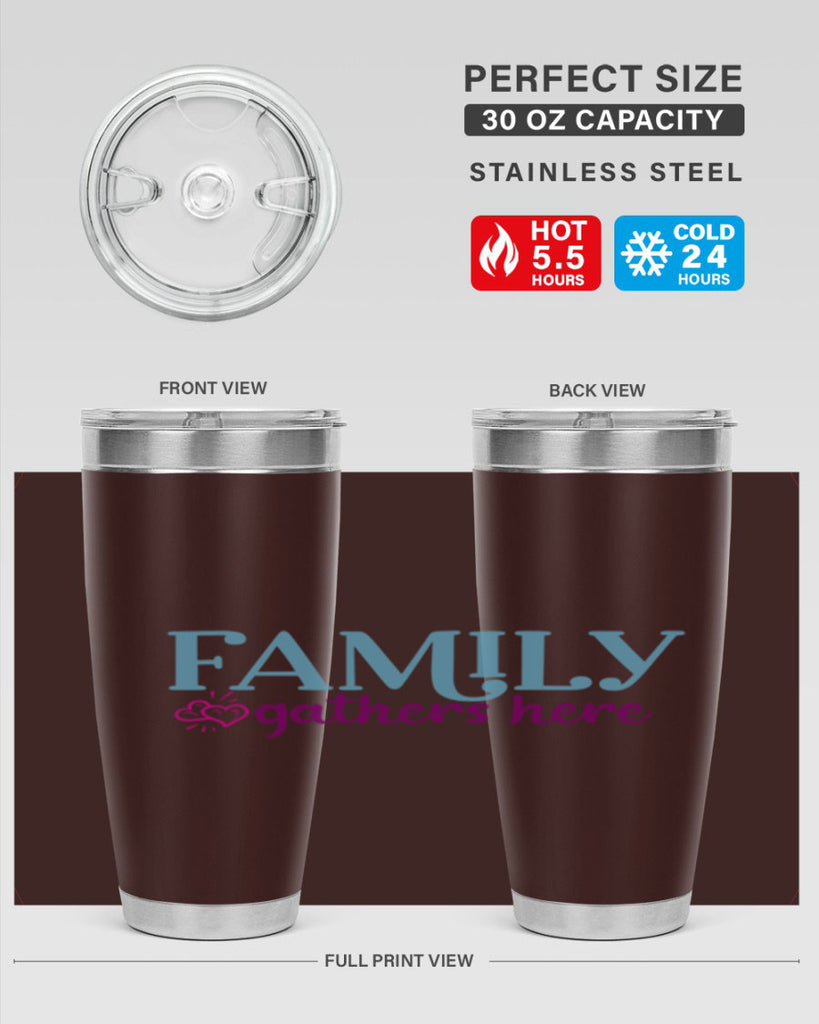 family gathers here 40#- family- Tumbler