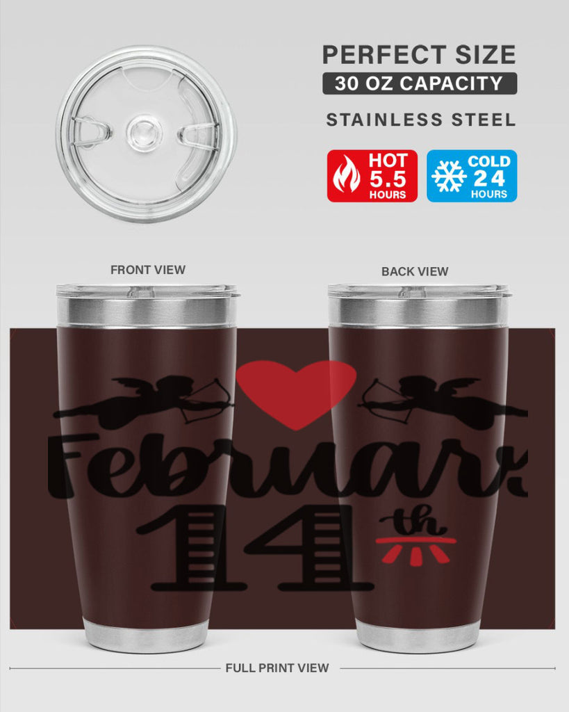 february th 28#- valentines day- Tumbler