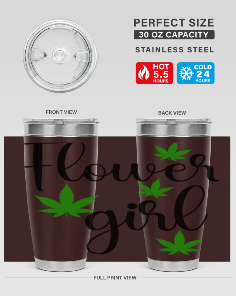 flower girl cannabis 84#- marijuana- Tumbler