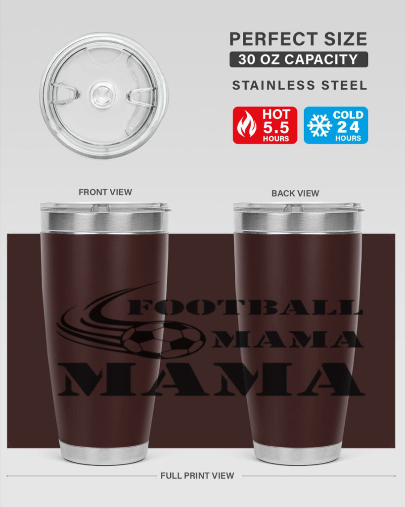 football mama 179#- mom- Tumbler