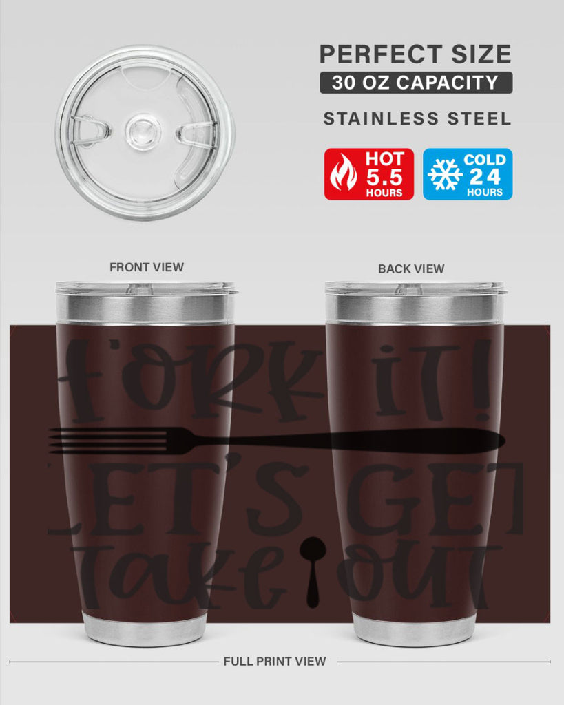 fork it let s get takeout 95#- kitchen- Tumbler