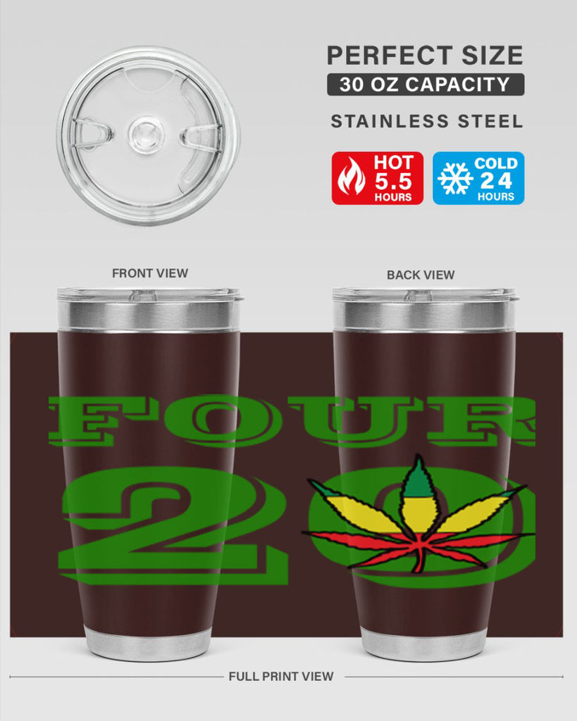 four twenty 87#- marijuana- Tumbler