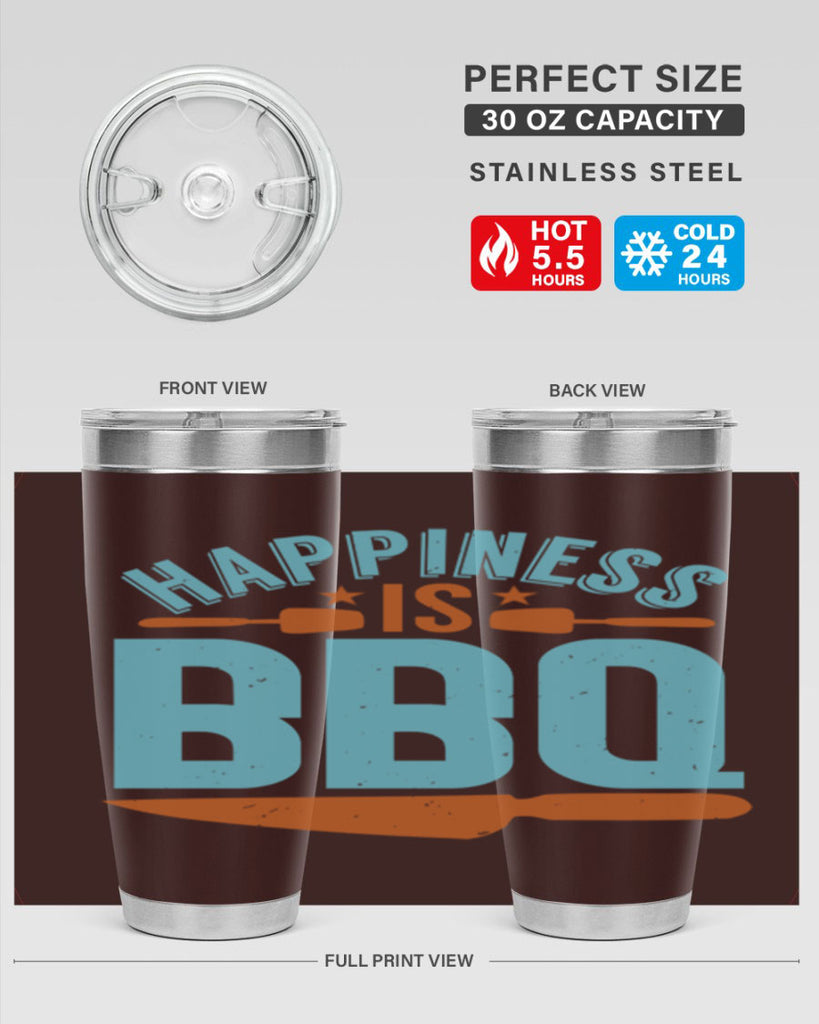 happiness is bbq 43#- bbq- Tumbler