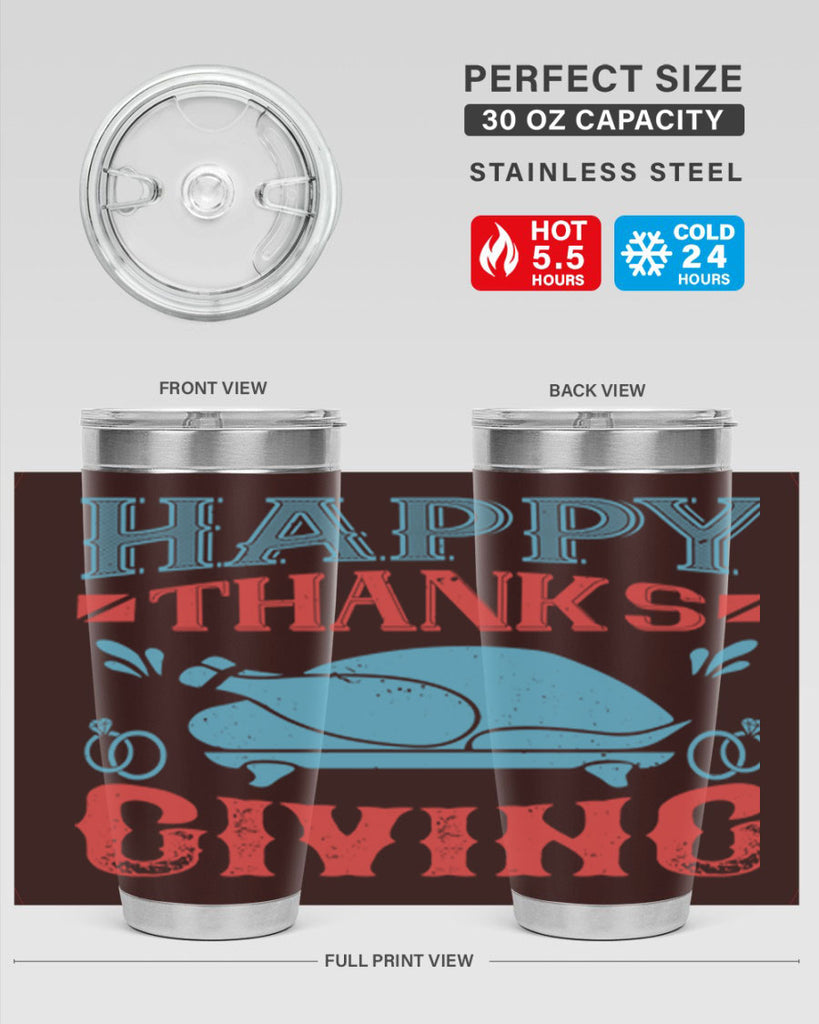 happy thanks giving 36#- thanksgiving- Tumbler