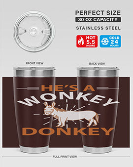 he’s a wonky donkey Style 4#- donkey- Tumbler