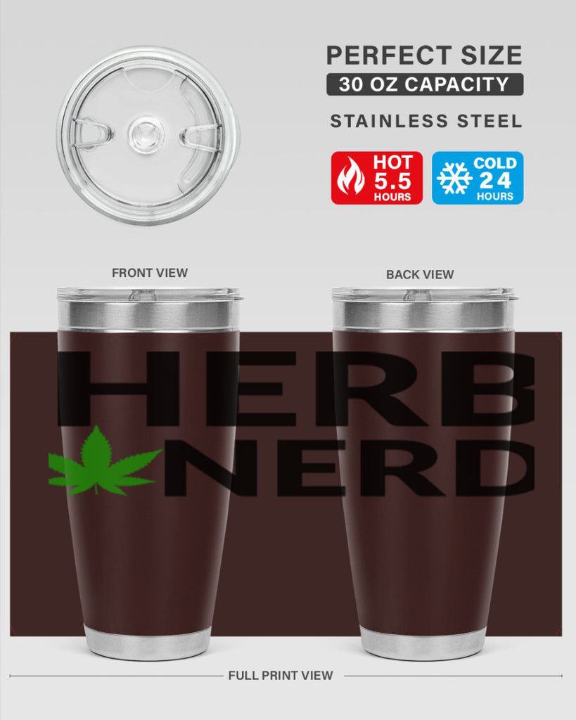 herb nerd 108#- marijuana- Tumbler