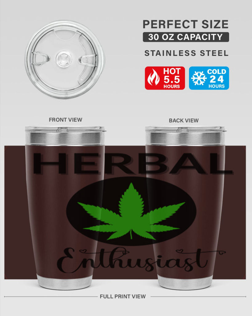 herbal enthusiast 109#- marijuana- Tumbler