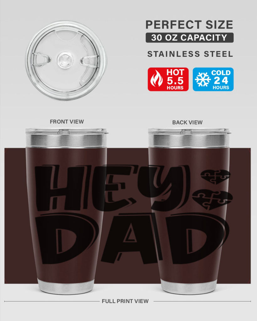 hey dad 9#- dad- Tumbler