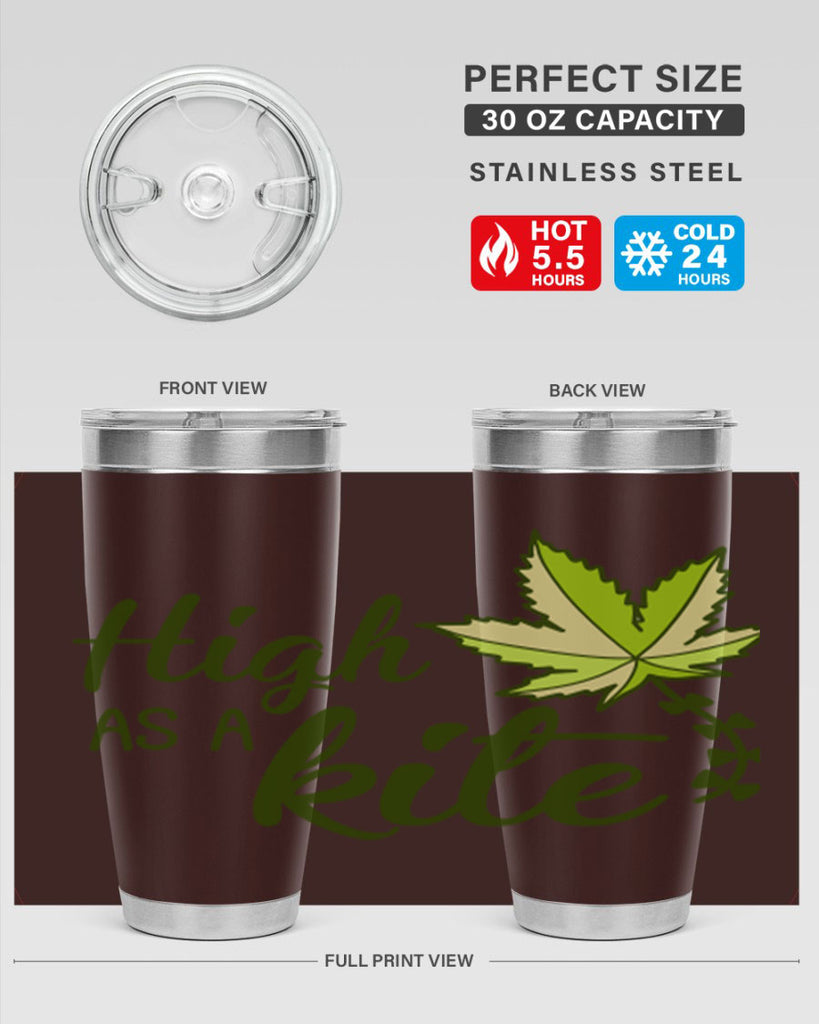 high as a kite 112#- marijuana- Tumbler