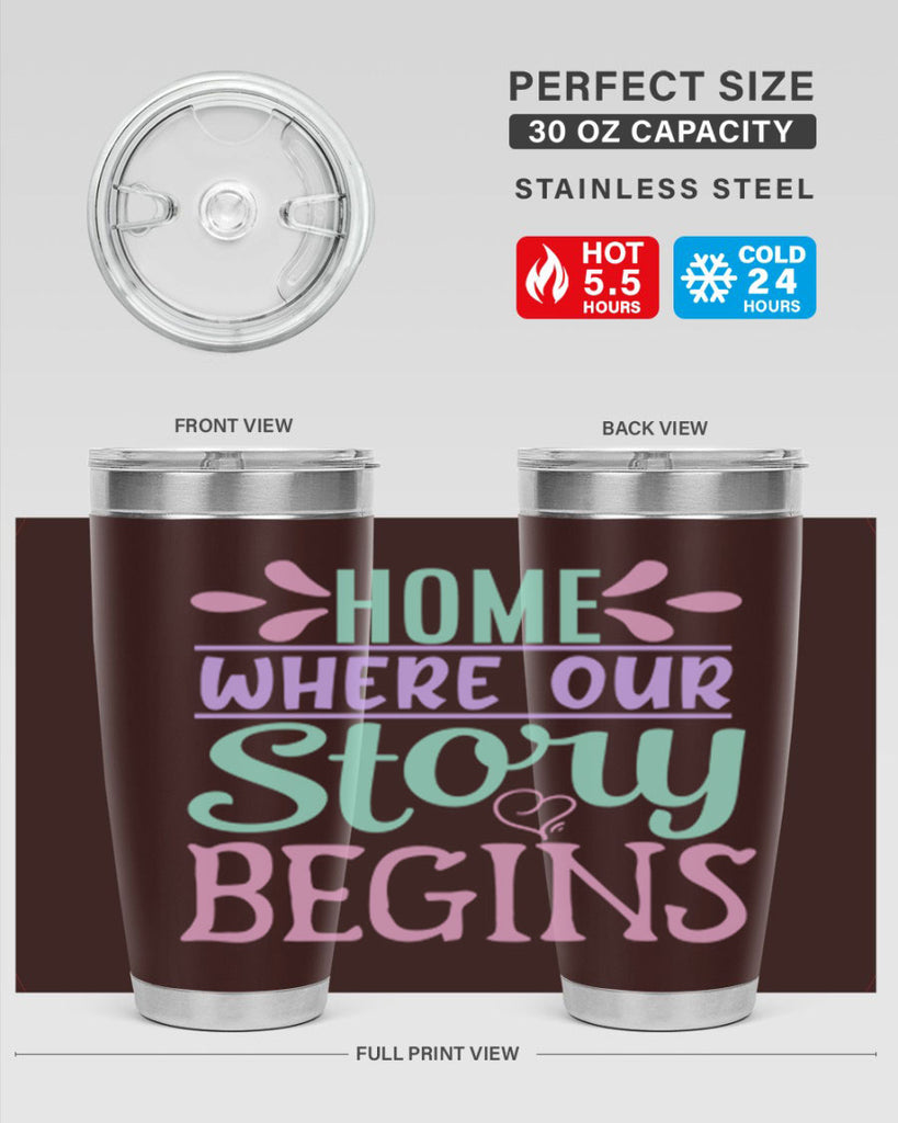 home where our story begins 23#- home- Tumbler