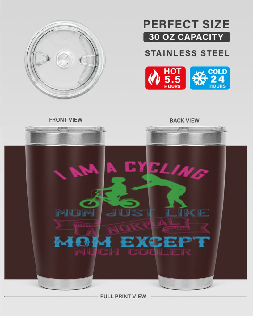 i am a cycling mom just like a normal 164#- mom- Tumbler