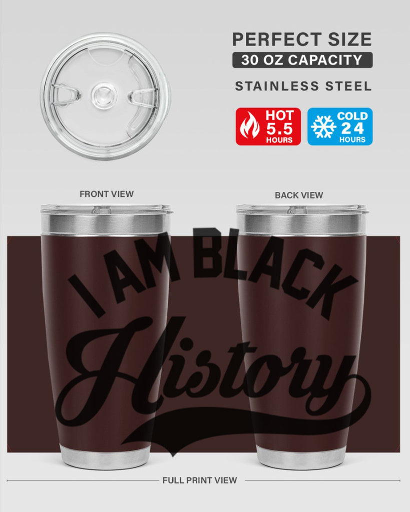 i am black  history 118#- black words phrases- Cotton Tank