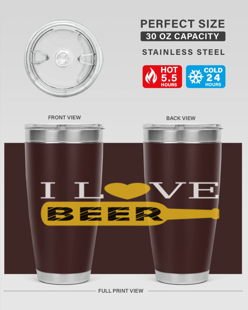 i love beer 75#- beer- Tumbler