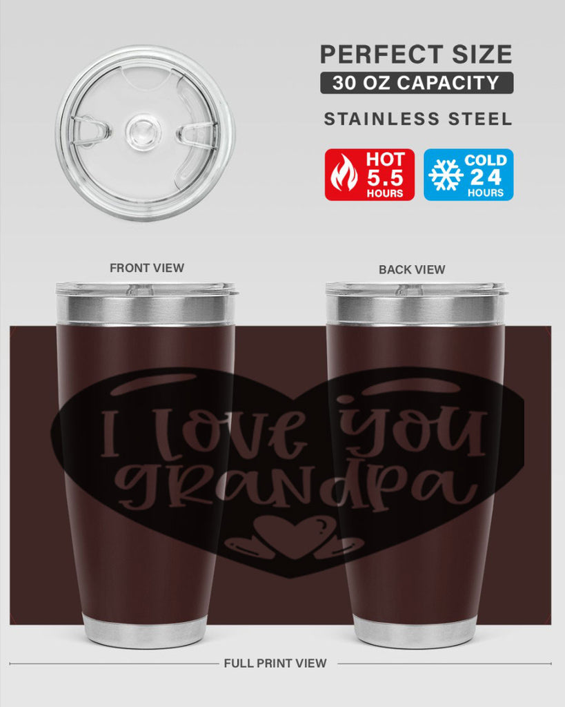 i love you grandpa 39#- fathers day- Tumbler