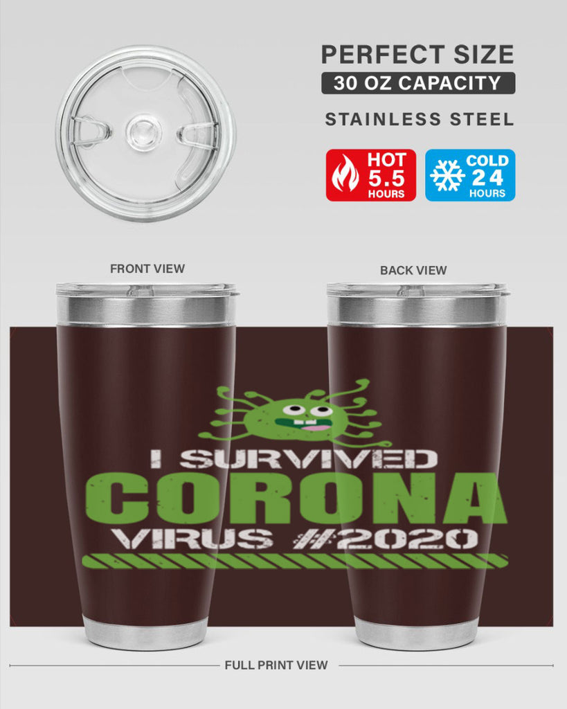 i survived coronavirus Style 33#- corona virus- Cotton Tank