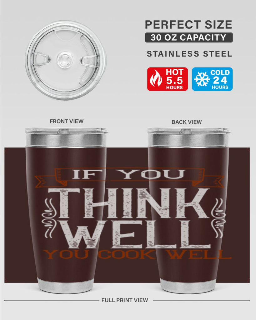 if you think well you cook well 24#- cooking- Tumbler