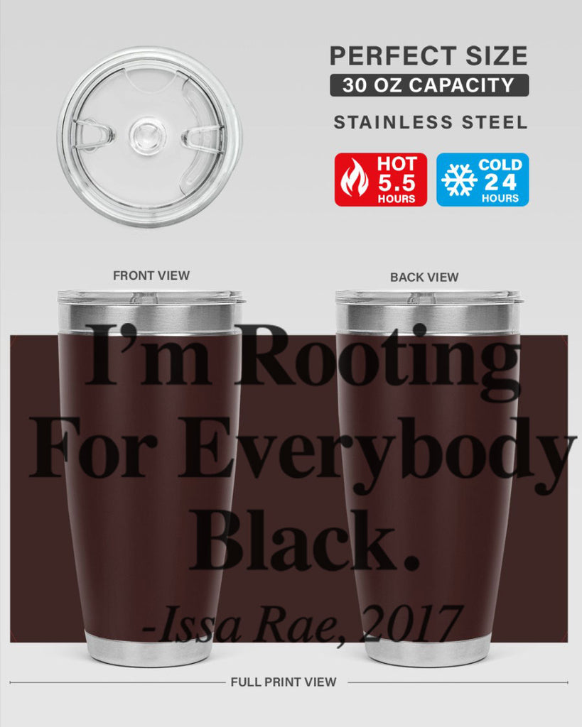 im  rooting for everybody black  109#- black words phrases- Cotton Tank