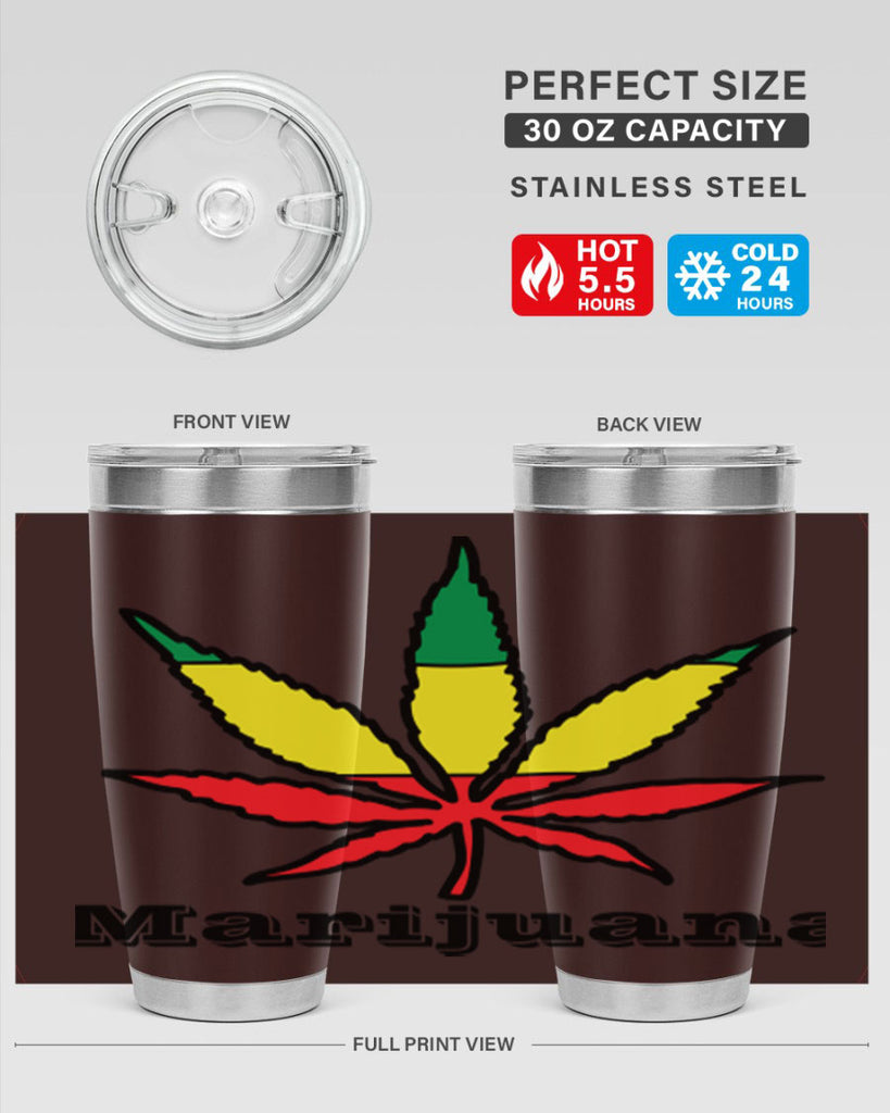 jamican cannabis 164#- marijuana- Tumbler