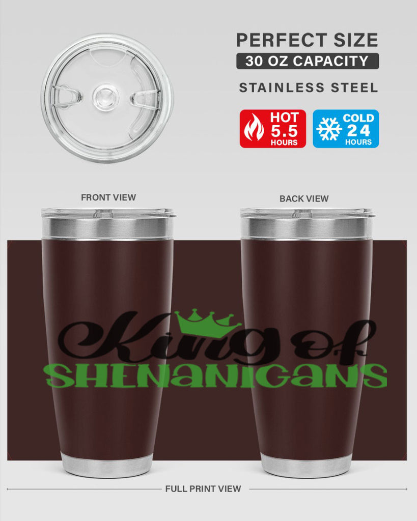 king Of Shenanigans Style 74#- St Patricks Day- Tumbler