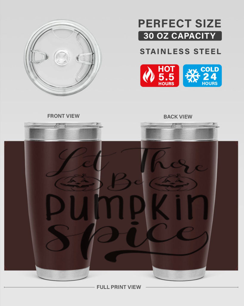 let there be pumpkin spice 400#- fall- Tumbler