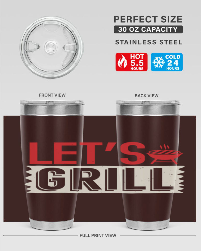 lets grill 25#- bbq- Tumbler