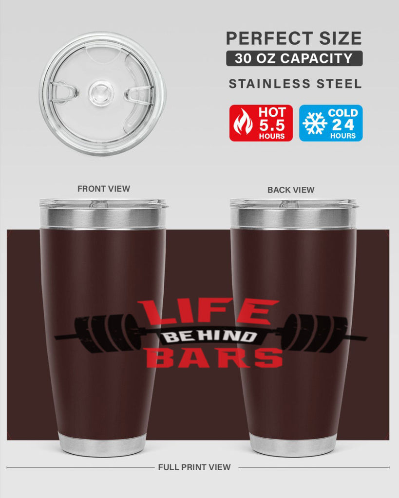 life behind bars 6#- gym- Tumbler