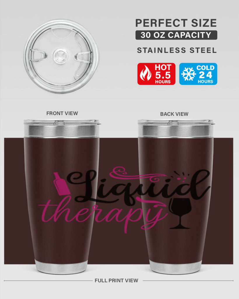 liquid therapy 185#- wine- Tumbler