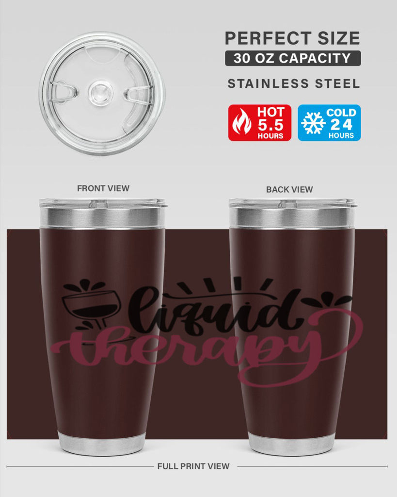 liquid therapy 44#- wine- Tumbler