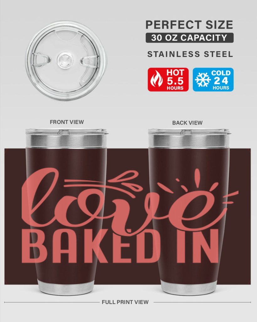 love baked in 13#- kitchen- Tumbler