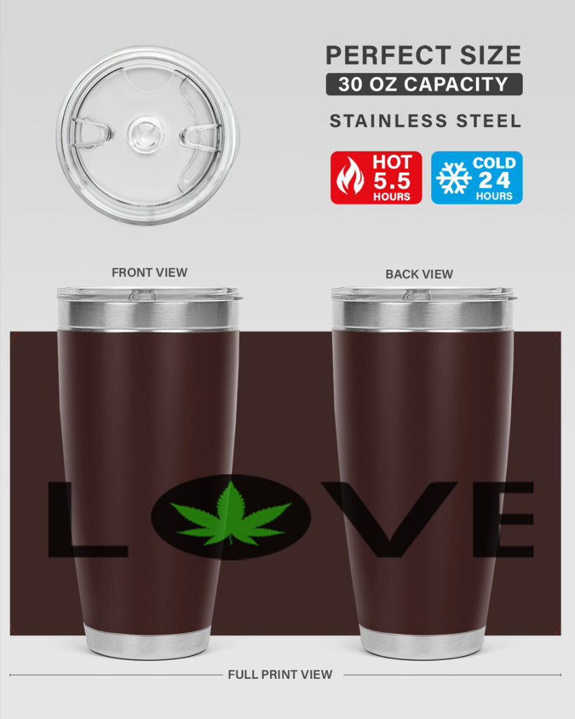 love cannabis 189#- marijuana- Tumbler