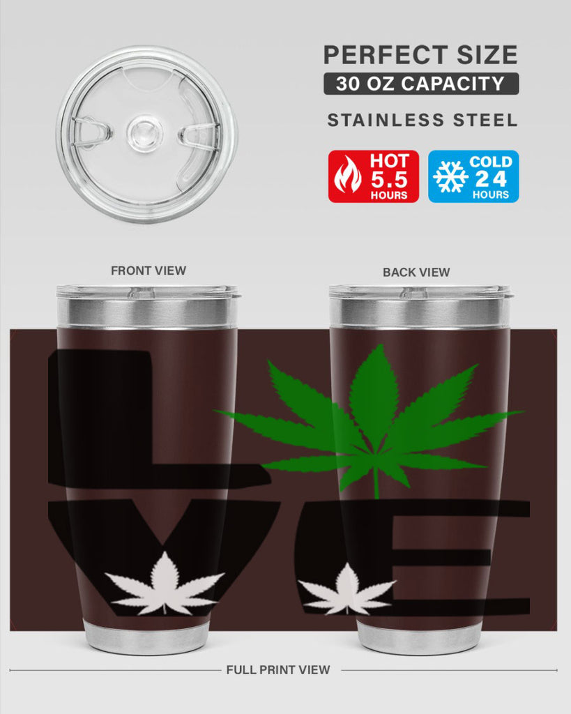 love cannabis 191#- marijuana- Tumbler