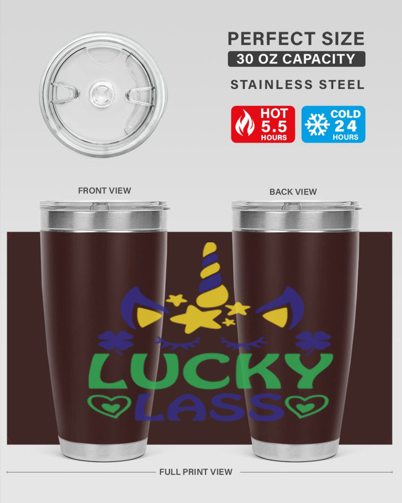 lucy lass 11#- mardi gras- Tumbler