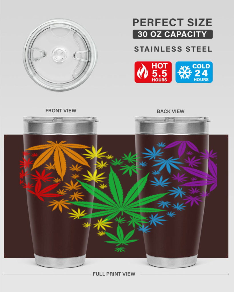 marijuana heart 200#- marijuana- Tumbler