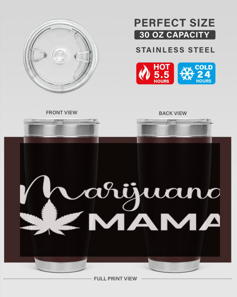 marijuana mama 202#- marijuana- Tumbler