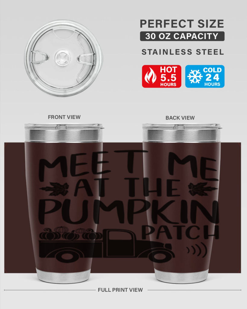 meet me at the pumpkin patch 423#- fall- Tumbler