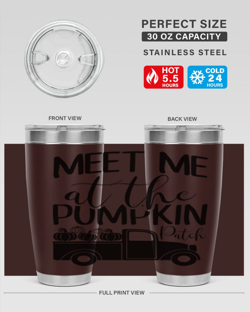 meet me at the pumpkin patch 424#- fall- Tumbler