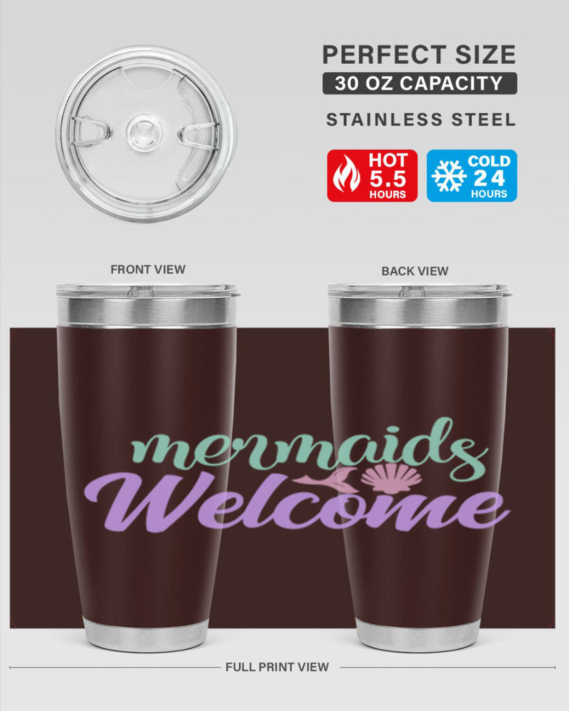 mermaids welcome 6#- mermaid- Tumbler