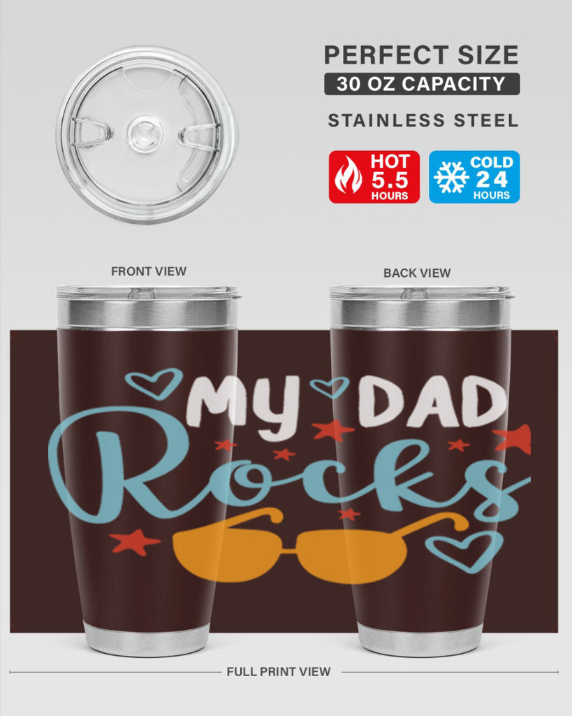 my dad rocks 83#- fathers day- Tumbler
