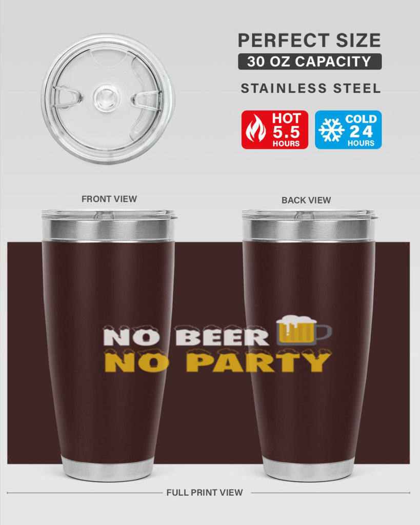 no beer no party 57#- beer- Tumbler