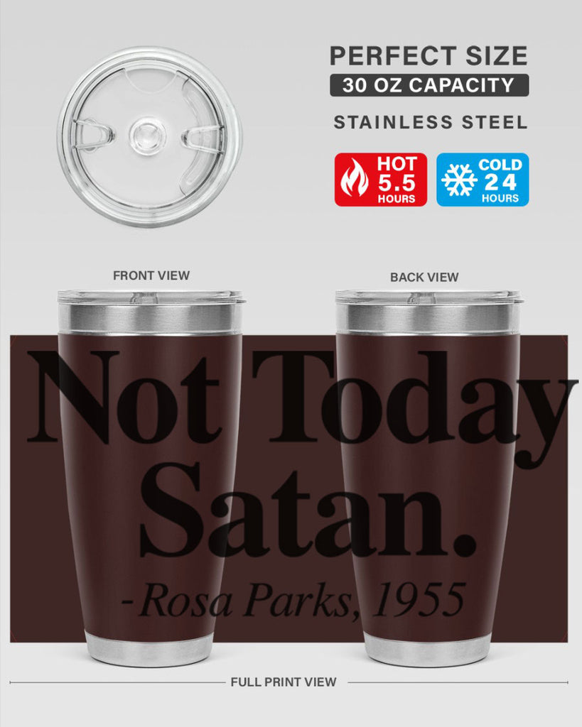 not today satan rosa parks 59#- black words phrases- Cotton Tank