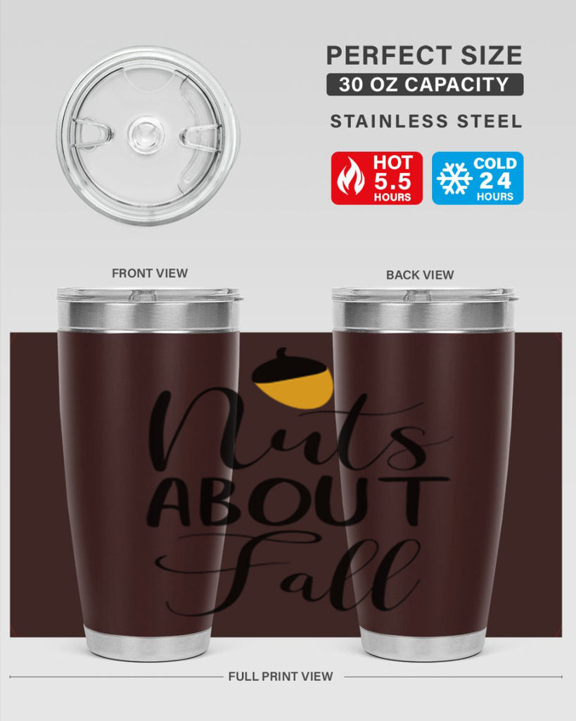 nuts about fall 445#- fall- Tumbler