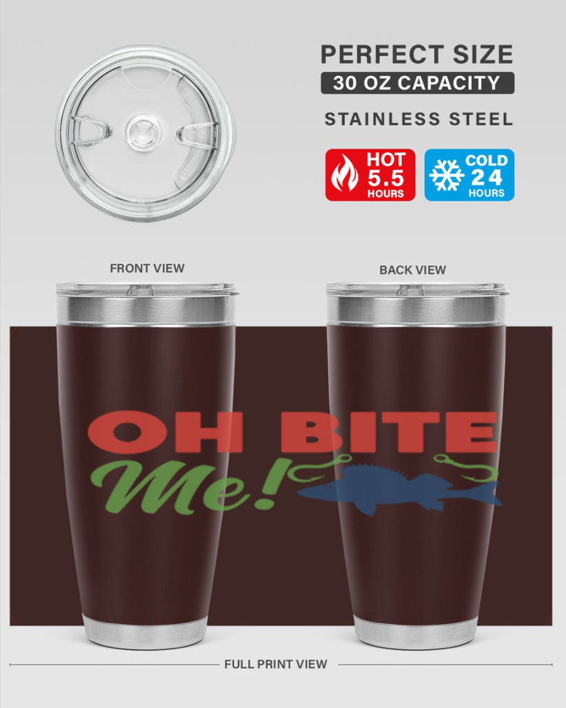 oh bite me 202#- fishing- Tumbler