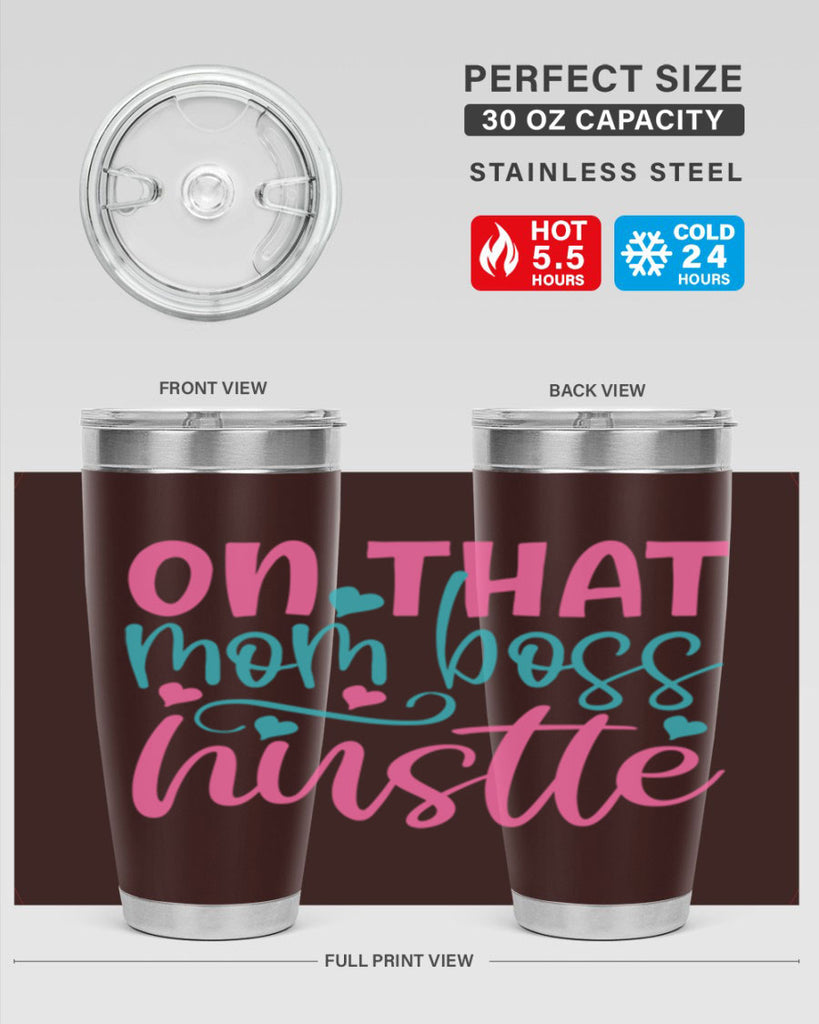 on that mom boss hustle 305#- mom- Tumbler