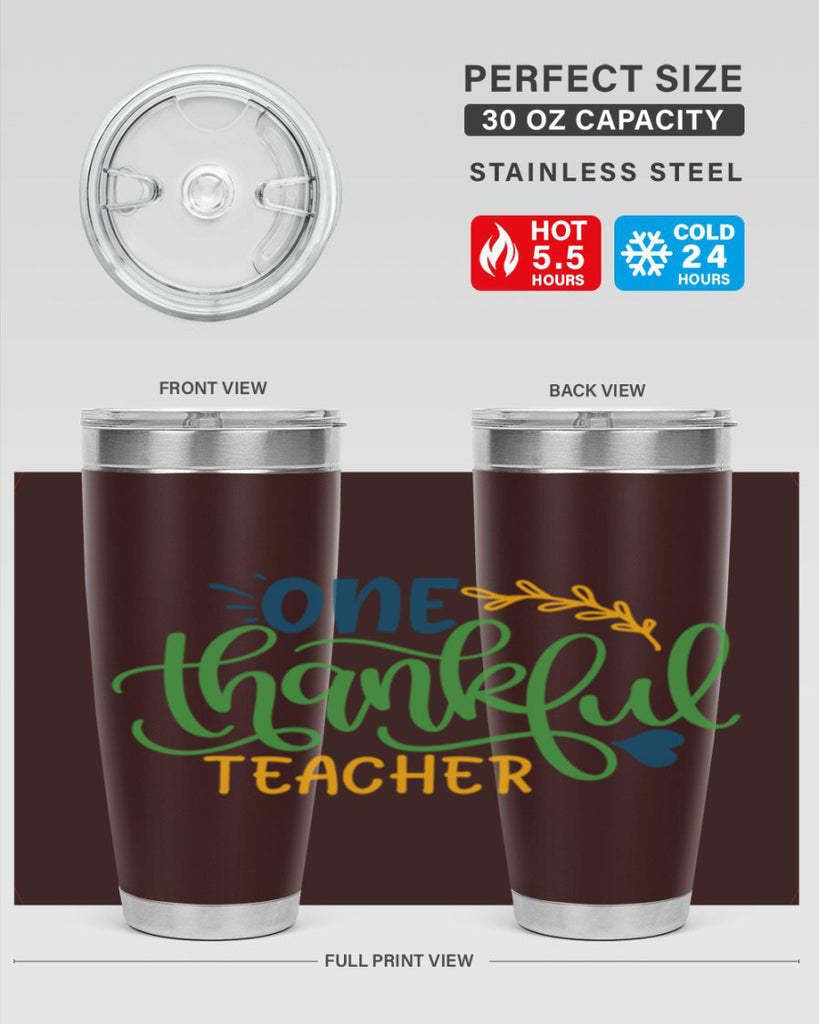 one thankful teacher Style 156#- teacher- tumbler