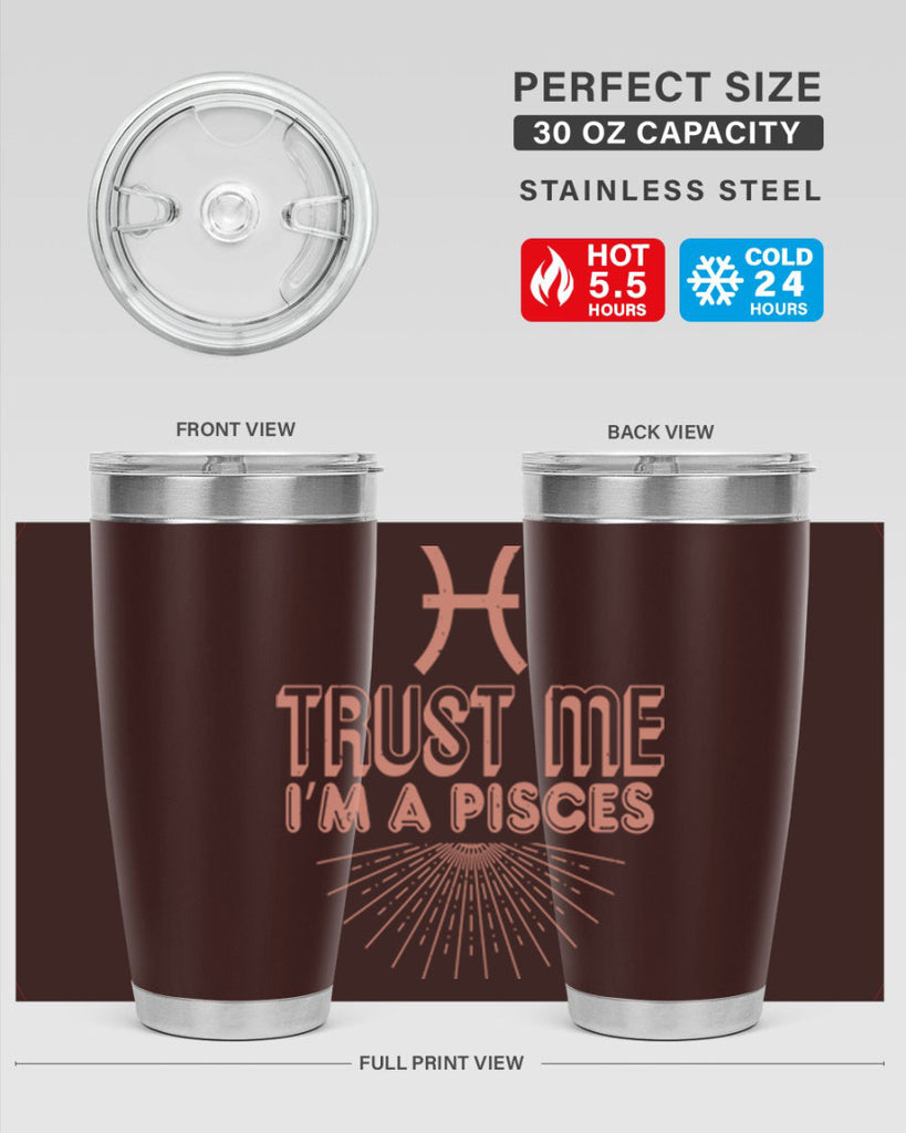 pisces 358#- zodiac- Tumbler