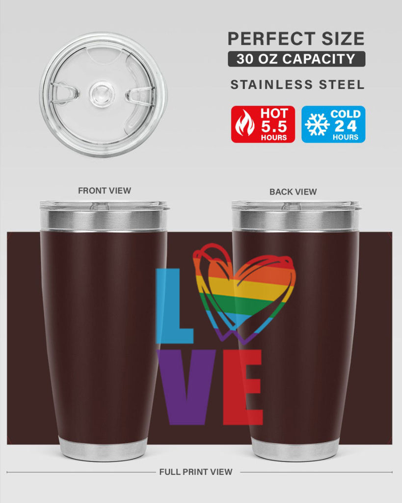 pride love heart 64#- lgbt- Tumbler