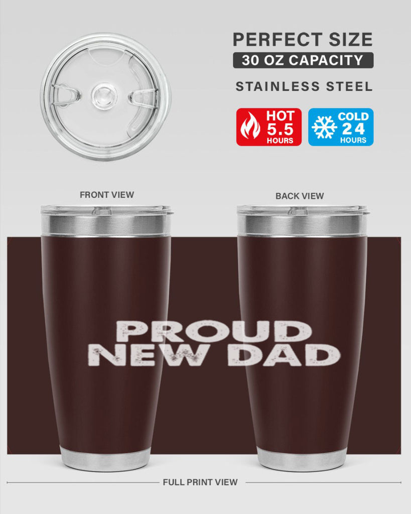 proud new dad 69#- dad- Tumbler